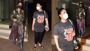 Malaika Arora and Kareena Kapoor spotted in Mumbai.(Varinder Chawla) Malaika Arora and Kareena Kapoor spotted in Mumbai.(Varinder Chawla)