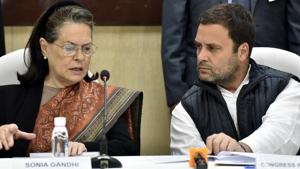 Sonia Gandhi told Congress leaders that all of them are a “very big family” and they should strive to strengthen the party.(SONU MEHTA/HT PHOTO.) Sonia Gandhi told Congress leaders that all of them are a “very big family” and they should strive to strengthen the party.(SONU MEHTA/HT PHOTO.)