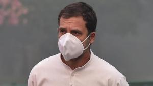 Rahul Gandhi addressed only eight rallies throughout the three-week long poll campaign for the three-phase election, which ended on November 7.(PTI PHOTO.) Rahul Gandhi addressed only eight rallies throughout the three-week long poll campaign for the three-phase election, which ended on November 7.(PTI PHOTO.)