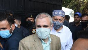 Omar Abdullah slammed the ED attachment of Farooq Abdullah’s properties in connection with the Jammu and Kashmir Cricket Association (JKCA) money laundering case. (File Photo by Waseem Andrabi/ Hindustan Times) Omar Abdullah slammed the ED attachment of Farooq Abdullah’s properties in connection with the Jammu and Kashmir Cricket Association (JKCA) money laundering case. (File Photo by Waseem Andrabi/ Hindustan Times)