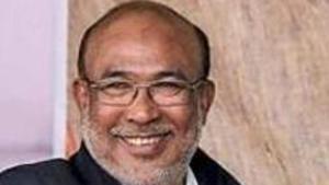 Manipur chief minister N Biren Singh was present during the launch of Emergency Response Support System in the state.(PTI Photo) Manipur chief minister N Biren Singh was present during the launch of Emergency Response Support System in the state.(PTI Photo)