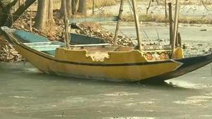 The image shows the frozen Dal Lake.(ANI) The image shows the frozen Dal Lake.(ANI)