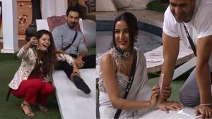 Bigg Boss 14: Rubina Dilaik and Jasmin Bhasin ‘torture’ Abhinav Shukla and Aly Goni. Bigg Boss 14: Rubina Dilaik and Jasmin Bhasin ‘torture’ Abhinav Shukla and Aly Goni.