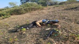 PLFI top commander Jidan Guriya was killed in an encounter at Koengsar village under Murhu PS in Khunti district with district police and CRPF Batallin-94 around 9.30 am this morning. An AK-47 automatic assault rifle has been recovered from near his body.(SOURCED.) PLFI top commander Jidan Guriya was killed in an encounter at Koengsar village under Murhu PS in Khunti district with district police and CRPF Batallin-94 around 9.30 am this morning. An AK-47 automatic assault rifle has been recovered from near his body.(SOURCED.)