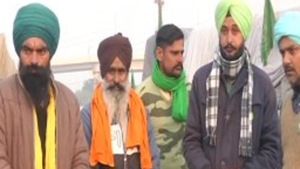 Farmers protesting at Nirankari Samagam ground in Burari and Tikri border.(ANI)