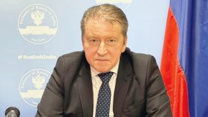 Russian ambassador Nikolay Kudashev said Russia is working with India to produce Sputnik V Covid-19 vaccine.(Twitter/@ANI) Russian ambassador Nikolay Kudashev said Russia is working with India to produce Sputnik V Covid-19 vaccine.(Twitter/@ANI)
