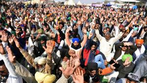 The agitation at Delhi’s four key borders – Singhu, Tikri, UP Gate, and Chilla – entered into its 25th day on Sunday.(ANI Photo) The agitation at Delhi’s four key borders – Singhu, Tikri, UP Gate, and Chilla – entered into its 25th day on Sunday.(ANI Photo)