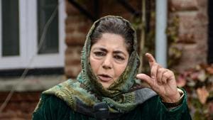 Former chief minister of Jammu and Kashmir and president of Peoples’ Democratic Party Mehbooba Mufti.(PTI File) Former chief minister of Jammu and Kashmir and president of Peoples’ Democratic Party Mehbooba Mufti.(PTI File)