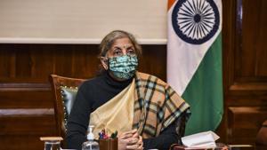 Finance Minister Nirmala Sitharaman chairs the pre-budget meeting with experts of water and sanitation sectors, at North Block in New Delhi, Friday.(PTI) Finance Minister Nirmala Sitharaman chairs the pre-budget meeting with experts of water and sanitation sectors, at North Block in New Delhi, Friday.(PTI)