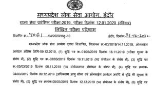 MPPSC State Service preliminary results 2019.(Screengrab) MPPSC State Service preliminary results 2019.(Screengrab)