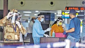 Saudi Arabia, Kuwait and Oman were among the Gulf nations whose governments announced that they would ban entry and exit via their land and sea borders barring cargo movements and cancel commercial travel.(Pratham Gokhale/Hindustan Times) Saudi Arabia, Kuwait and Oman were among the Gulf nations whose governments announced that they would ban entry and exit via their land and sea borders barring cargo movements and cancel commercial travel.(Pratham Gokhale/Hindustan Times)