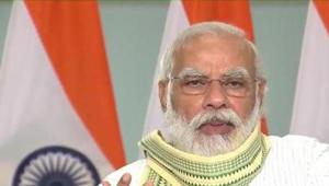 This is the first time PM Modi is participating in a programme of the Aligarh Muslim University, being held via video conferencing.(PTI) This is the first time PM Modi is participating in a programme of the Aligarh Muslim University, being held via video conferencing.(PTI)
