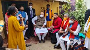 Basudeb Das Baul complained before the local media that he was not given an opportunity to talk to Shah and seek a job or higher education facilities for his daughter.(HT PHOTO.) Basudeb Das Baul complained before the local media that he was not given an opportunity to talk to Shah and seek a job or higher education facilities for his daughter.(HT PHOTO.)