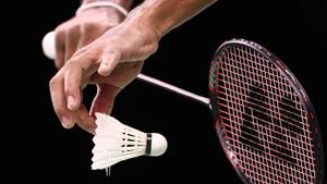 A detail view of a badminton raquet and shuttlecock.(Getty Images) A detail view of a badminton raquet and shuttlecock.(Getty Images)
