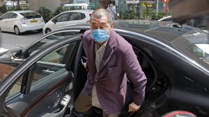 Lai appeared in court Wednesday and was granted bail by the High Court. He had been kept behind bars since December 3.(AP) Lai appeared in court Wednesday and was granted bail by the High Court. He had been kept behind bars since December 3.(AP)