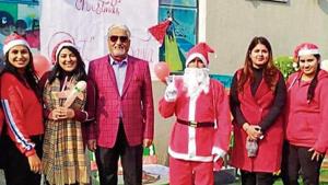 Celebrations underway at The Learning Station pre-school in Hambran Road, Ludhiana.(HT) Celebrations underway at The Learning Station pre-school in Hambran Road, Ludhiana.(HT)
