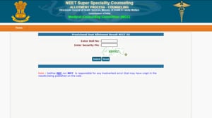 NEET SS counselling round 2 results 2020.(Screengrab)