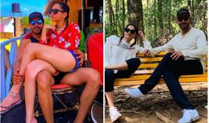 Ankita Lokhande and Vicky Jain in Goa. Ankita Lokhande and Vicky Jain in Goa.