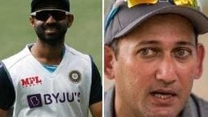 Ajinkya Rahane (L) and former Indian pacer Ajit Agarkar (L)(HT Collage) Ajinkya Rahane (L) and former Indian pacer Ajit Agarkar (L)(HT Collage)