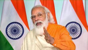 Prime Minister Narendra Modi speaks at Visva Bharati University, via video conferencing, in New Delhi(PTI) Prime Minister Narendra Modi speaks at Visva Bharati University, via video conferencing, in New Delhi(PTI)