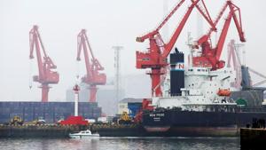 According to the ministry of external affairs, a total of 39 Indian crew members of two cargo vessels have been stranded in waters off the Chinese ports of Jingtang and Caofeidian for weeks.(Reuters | Representational image) According to the ministry of external affairs, a total of 39 Indian crew members of two cargo vessels have been stranded in waters off the Chinese ports of Jingtang and Caofeidian for weeks.(Reuters | Representational image)