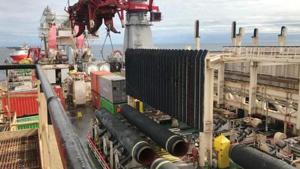 Russia this month resumed building the $11.6 billion (9.5 billion euro) pipeline, which is 90% complete, after a one-year pause prompted by existing US sanctions.(Reuters file photo) Russia this month resumed building the $11.6 billion (9.5 billion euro) pipeline, which is 90% complete, after a one-year pause prompted by existing US sanctions.(Reuters file photo)
