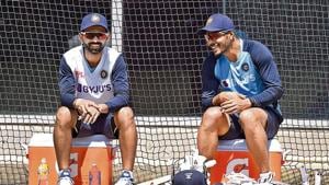 India captain Ajinkya Rahane (L) chats with Umesh Yadav during a training session ahead of the second Test in Melbourne. India captain Ajinkya Rahane (L) chats with Umesh Yadav during a training session ahead of the second Test in Melbourne.