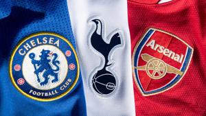 The Chelsea, Arsenal and Tottenham club badges(Getty Images) The Chelsea, Arsenal and Tottenham club badges(Getty Images)