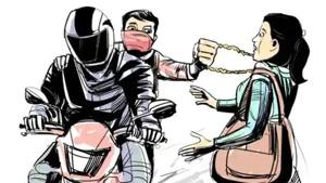 While 36% of the snatched items were mobile phones, 30% were bags and purses and 16% were gold chains. While 36% of the snatched items were mobile phones, 30% were bags and purses and 16% were gold chains.