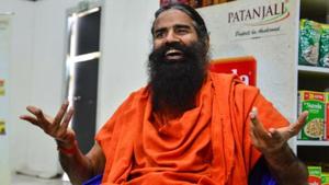 New Delhi: Yoga Guru Baba Ramdev said that there was a need to increase farm output and farmers income.(Courtesy-Mint Photo)