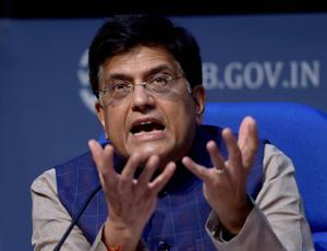 Union Minister Piyush Goyal addresses a press conference, in New Delhi.(PTI) Union Minister Piyush Goyal addresses a press conference, in New Delhi.(PTI)