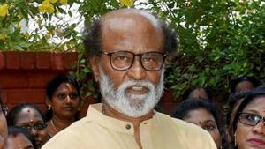 Veteran actor Rajinikanth had been shooting in Hyderabad for almost ten days for his upcoming film ‘Annathe’ but it was suspended on December 23 after four crew members tested positive for Covid-19 during a routine test on the film sets.(PTI PHOTO.) Veteran actor Rajinikanth had been shooting in Hyderabad for almost ten days for his upcoming film ‘Annathe’ but it was suspended on December 23 after four crew members tested positive for Covid-19 during a routine test on the film sets.(PTI PHOTO.)