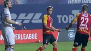 Matti Steinmann poked in his second goal of the night in the 68th minute to make it 2-2.(ISL) Matti Steinmann poked in his second goal of the night in the 68th minute to make it 2-2.(ISL)