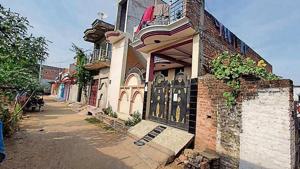 A view of the house in Chitrakoot where the crimes allegedly took place.(HT Photo) A view of the house in Chitrakoot where the crimes allegedly took place.(HT Photo)