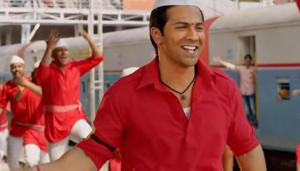 Varun Dhawan in a still from Coolie No 1. Varun Dhawan in a still from Coolie No 1.