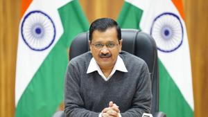Delhi Chief Minister Arvind Kejriwal addressing a press conference at his residence in New Delhi, India. (HT Photo) Delhi Chief Minister Arvind Kejriwal addressing a press conference at his residence in New Delhi, India. (HT Photo)