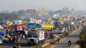 From the past one month, farmers- majorly from the states of Haryana and Punjab have marched and are camping at border points in the national capital and neighbouring states seeking the removal of the controversial reforms.(Reuters Photo) From the past one month, farmers- majorly from the states of Haryana and Punjab have marched and are camping at border points in the national capital and neighbouring states seeking the removal of the controversial reforms.(Reuters Photo)
