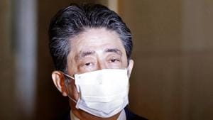 Former Japanese Prime Minister Shinzo Abe apologised for making false statements in parliament regarding a political funding scandal.(Reuters)