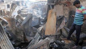 Locals were the first to spot the fire and inform the fire department.(HT Photo/File/Representational) Locals were the first to spot the fire and inform the fire department.(HT Photo/File/Representational)