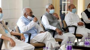 Party sources said that Sunday’s meeting would be crucial as the party’s performance in Bihar assembly polls and Arunachal Pradesh developments are likely to overshadow other discussions.(ANI PHOTO.) Party sources said that Sunday’s meeting would be crucial as the party’s performance in Bihar assembly polls and Arunachal Pradesh developments are likely to overshadow other discussions.(ANI PHOTO.)