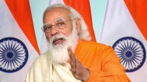 Prime Minister Narendra Modi staunchly defended his farm-reform agenda, which he said was needed to “modernise” the agrarian sector.(PTI)