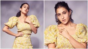 Sara Ali Khan floral print co-ord set(Instagram/stylebyami) Sara Ali Khan floral print co-ord set(Instagram/stylebyami)