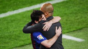 Lionel Messi counts himself “lucky” to have worked under Pep Guardiola at Barcelona(Twitter) Lionel Messi counts himself “lucky” to have worked under Pep Guardiola at Barcelona(Twitter)