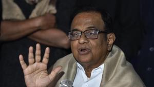 File photo: Former finance minister P Chidambaram.(Sanjeev Verma / Hindustan Times) File photo: Former finance minister P Chidambaram.(Sanjeev Verma / Hindustan Times)