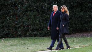 US President Donald Trump, accompanied by first lady Melania Trump, departs from the White House for holiday travel to his home in Florida, in Washington, on December 23.(Reuters) US President Donald Trump, accompanied by first lady Melania Trump, departs from the White House for holiday travel to his home in Florida, in Washington, on December 23.(Reuters)