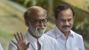 Rajinikanth has been advised complete bed rest for a week following a bout of illness.(PTI) Rajinikanth has been advised complete bed rest for a week following a bout of illness.(PTI)