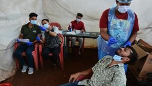 In the first stage, the civic body has plans to cover vaccination of around 6,000 health workers that also includes the private ones and anganwadi health workers.(Praful Gangurde/HT photo) In the first stage, the civic body has plans to cover vaccination of around 6,000 health workers that also includes the private ones and anganwadi health workers.(Praful Gangurde/HT photo)