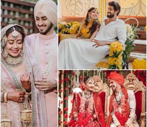 Amid the pandemic, love found its way to the heart of these duos, who got hitched in 2020(Photos: Instagram) Amid the pandemic, love found its way to the heart of these duos, who got hitched in 2020(Photos: Instagram)