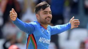 Rashid Khan celebrates a wicket.(Getty Images) Rashid Khan celebrates a wicket.(Getty Images)