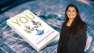 Radhika Kawlra Singh with her book in background(Digpu) Radhika Kawlra Singh with her book in background(Digpu)